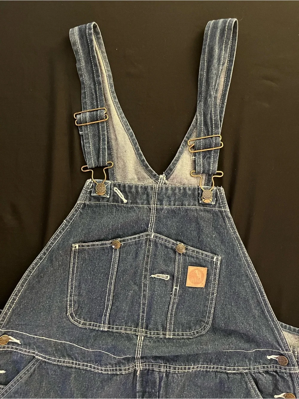 Berne Men's Heritage Denim Bib Overalls B1212DN Dark Wash Workwear NWOT 40x34